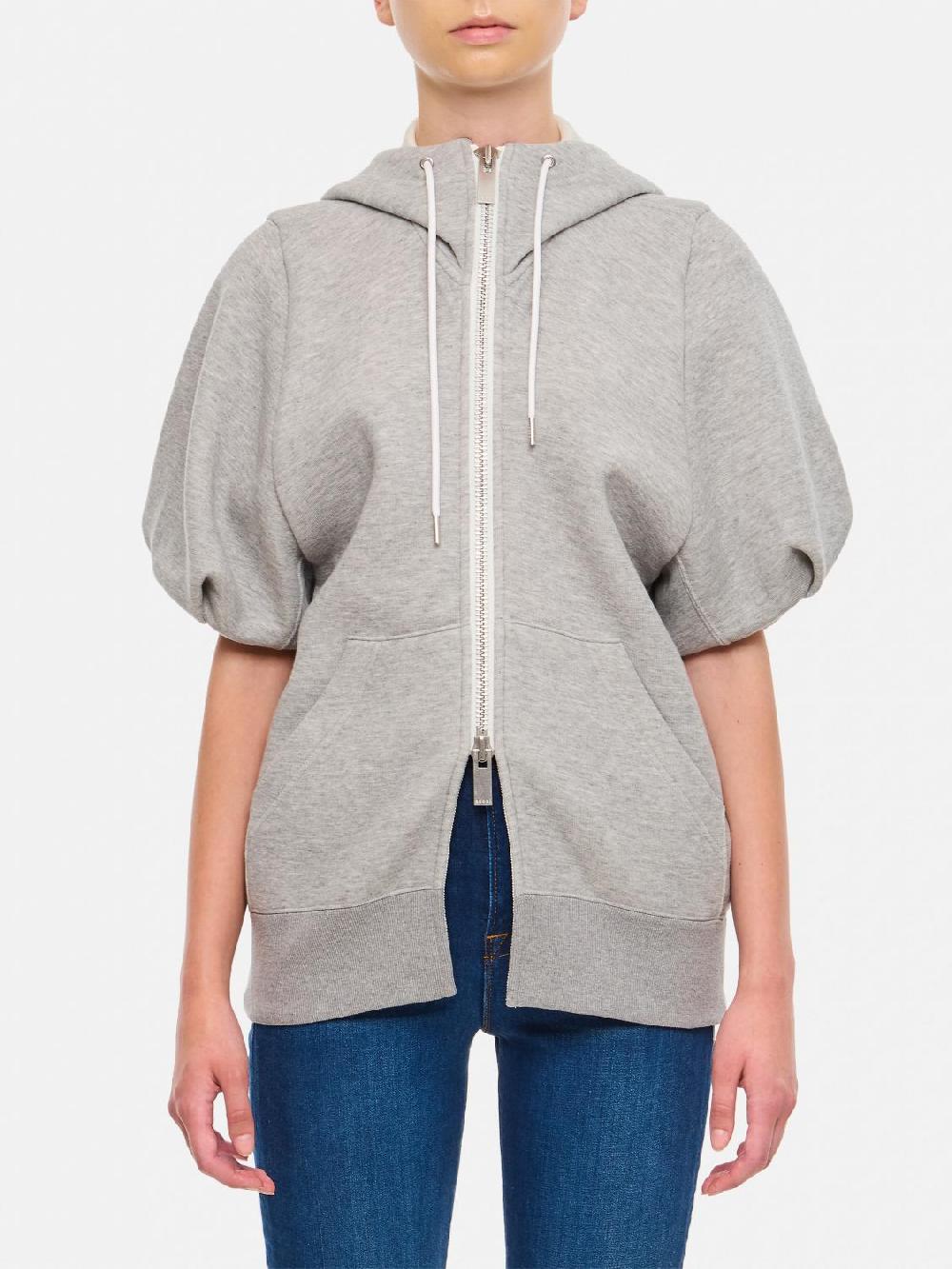 Giglio Felpa con zip Sacai in misto cotone