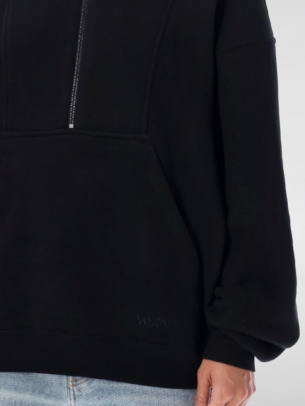 Giglio Felpa Con Zip Saint Laurent In Cotone