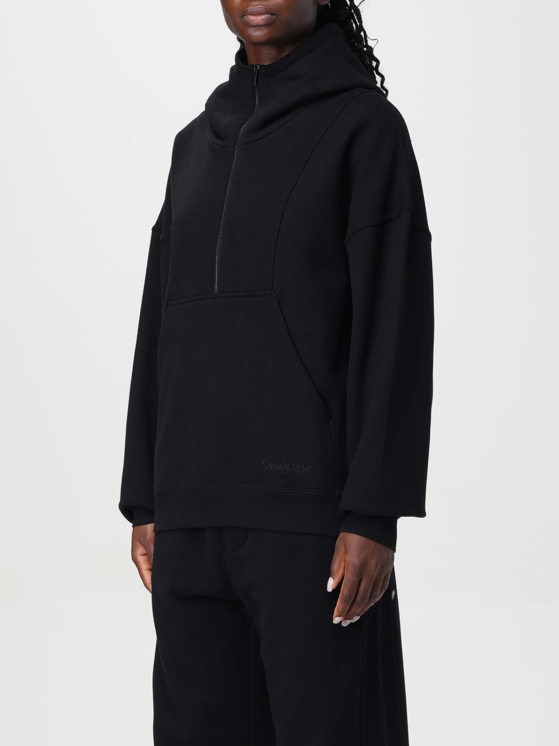 Giglio Felpa Con Zip Saint Laurent In Cotone