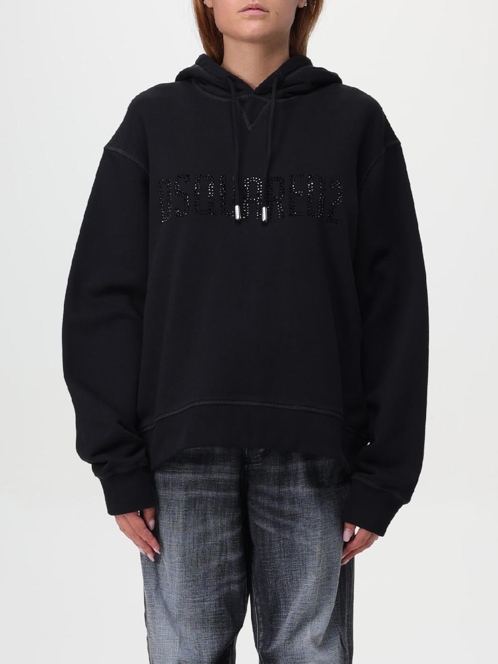 Giglio Felpa Dsquared2 in cotone con cappuccio