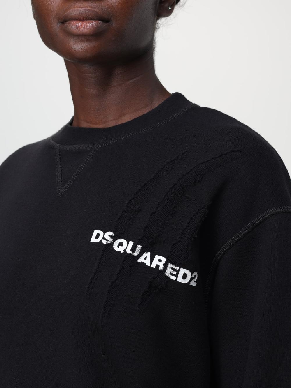 Giglio Felpa Dsquared2 In Cotone Con Graffio Used