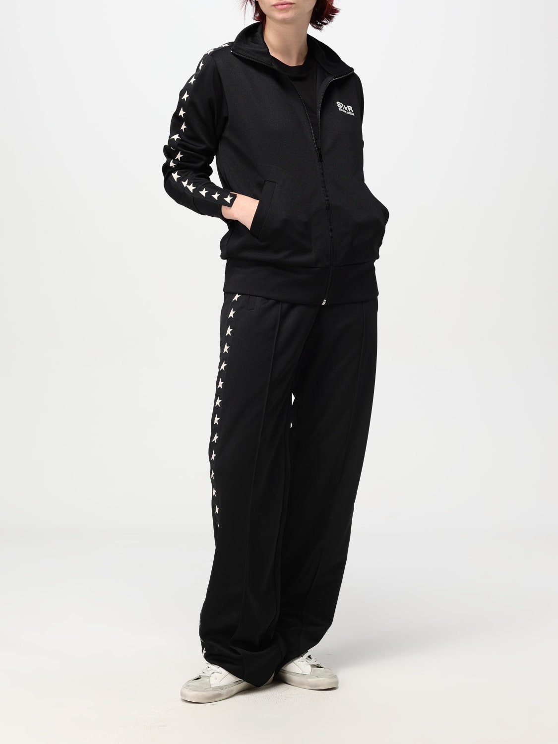 Giglio Felpa Golden Goose In Nylon Con Zip