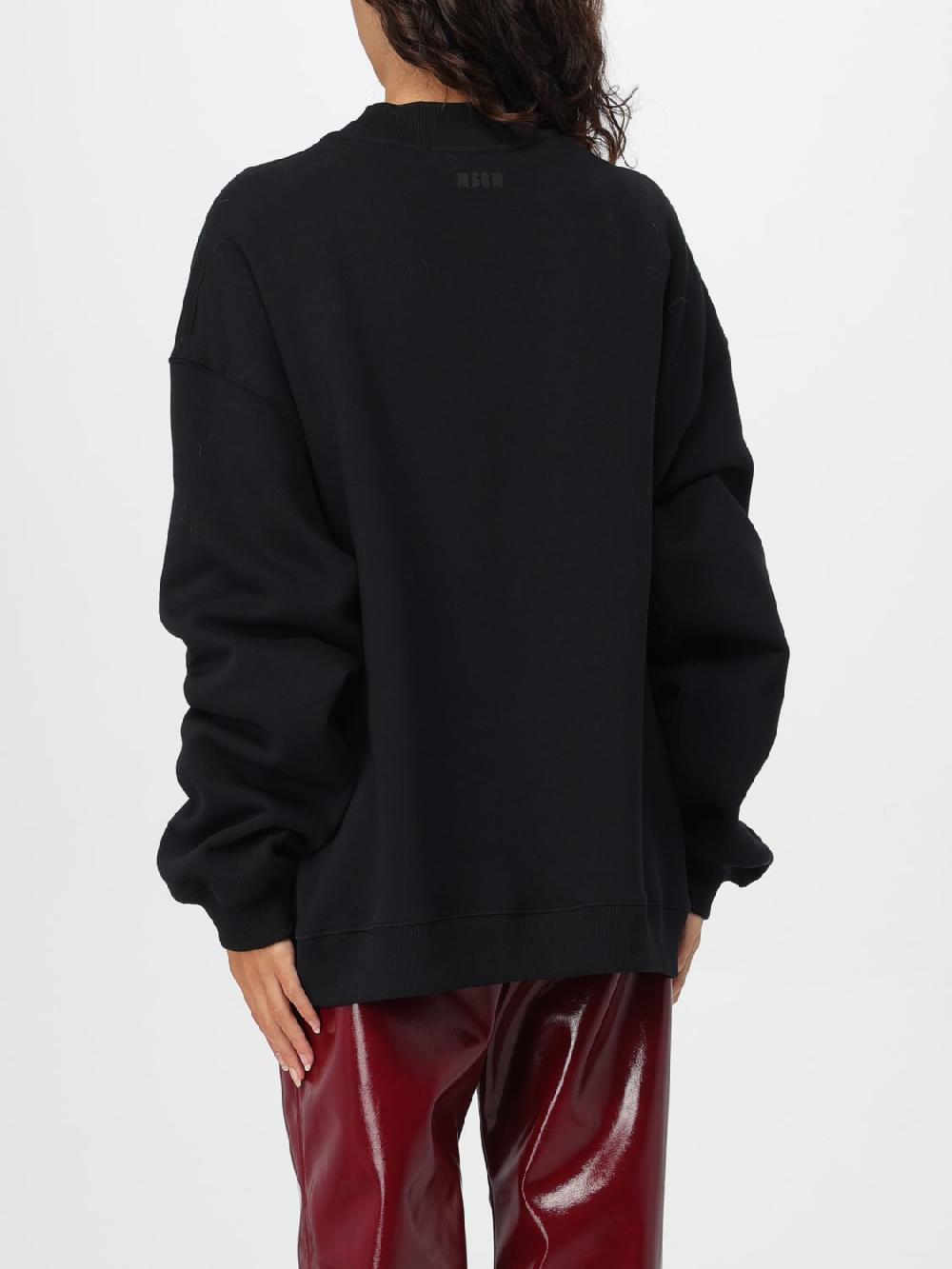 Giglio Felpa In Cotone Stampata MSGM
