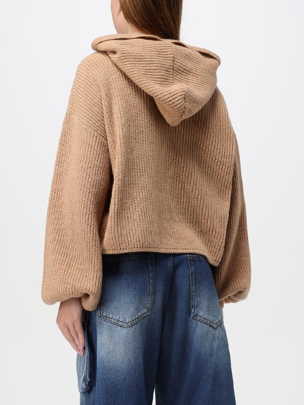 Giglio Felpa In Maglia Con Cappuccio MSGM