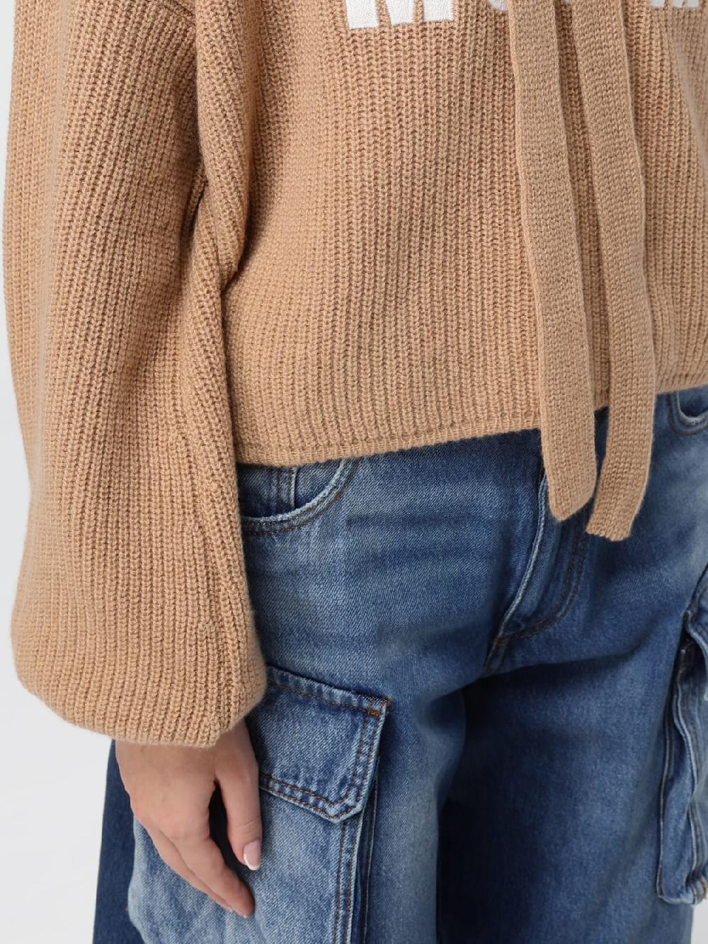 Giglio Felpa In Maglia Con Cappuccio MSGM