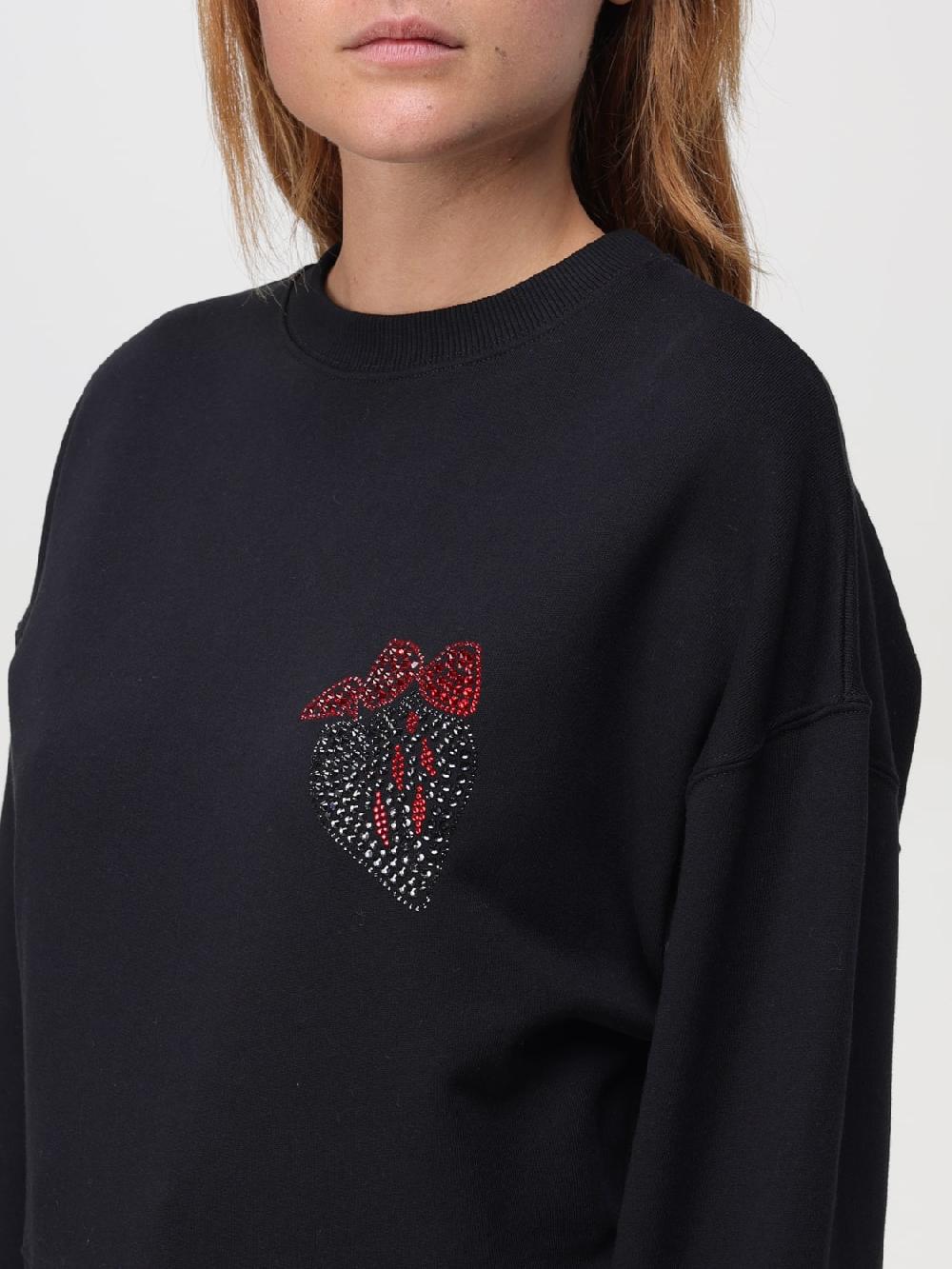 Giglio Felpa MSGM In Jersey Di Cotone Con Strass