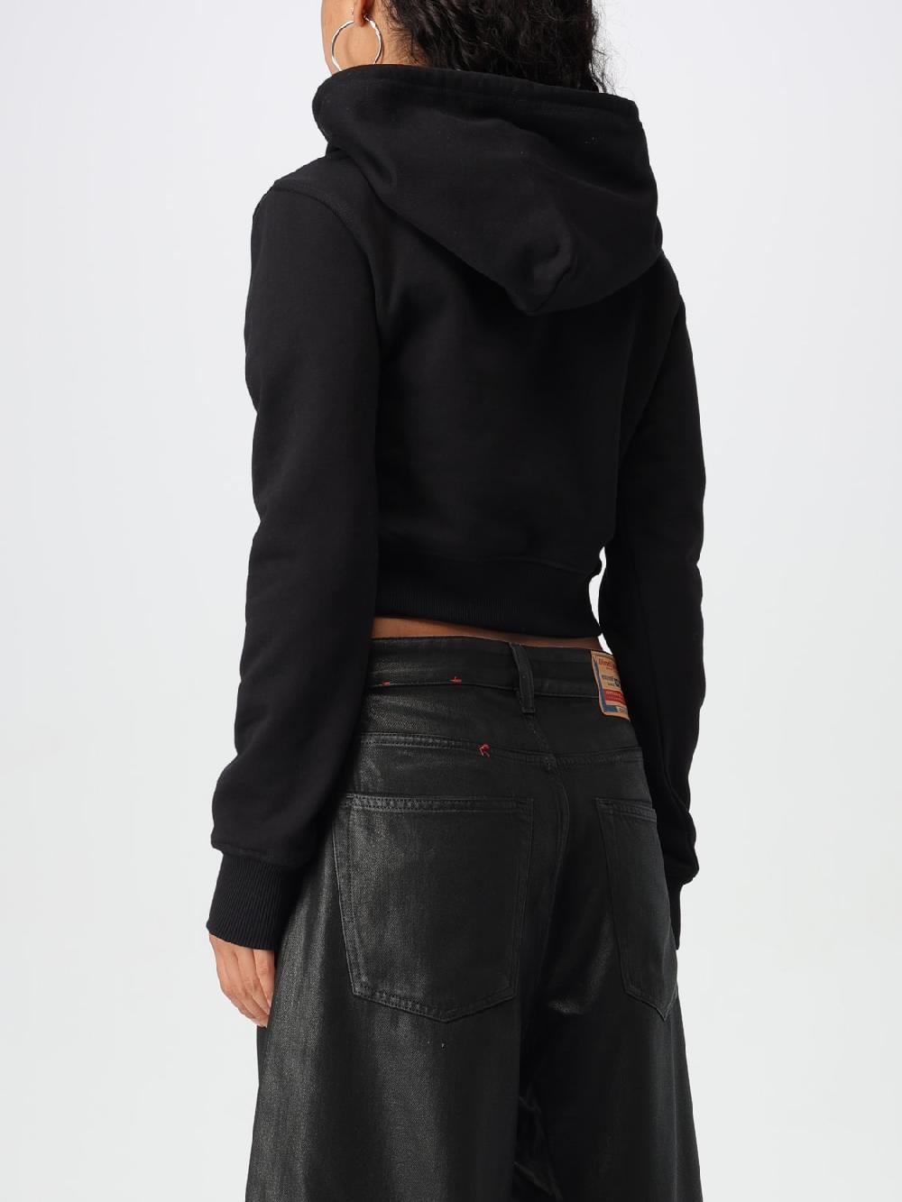 Giglio Felpa Oval D Diesel Crop Con Cappuccio