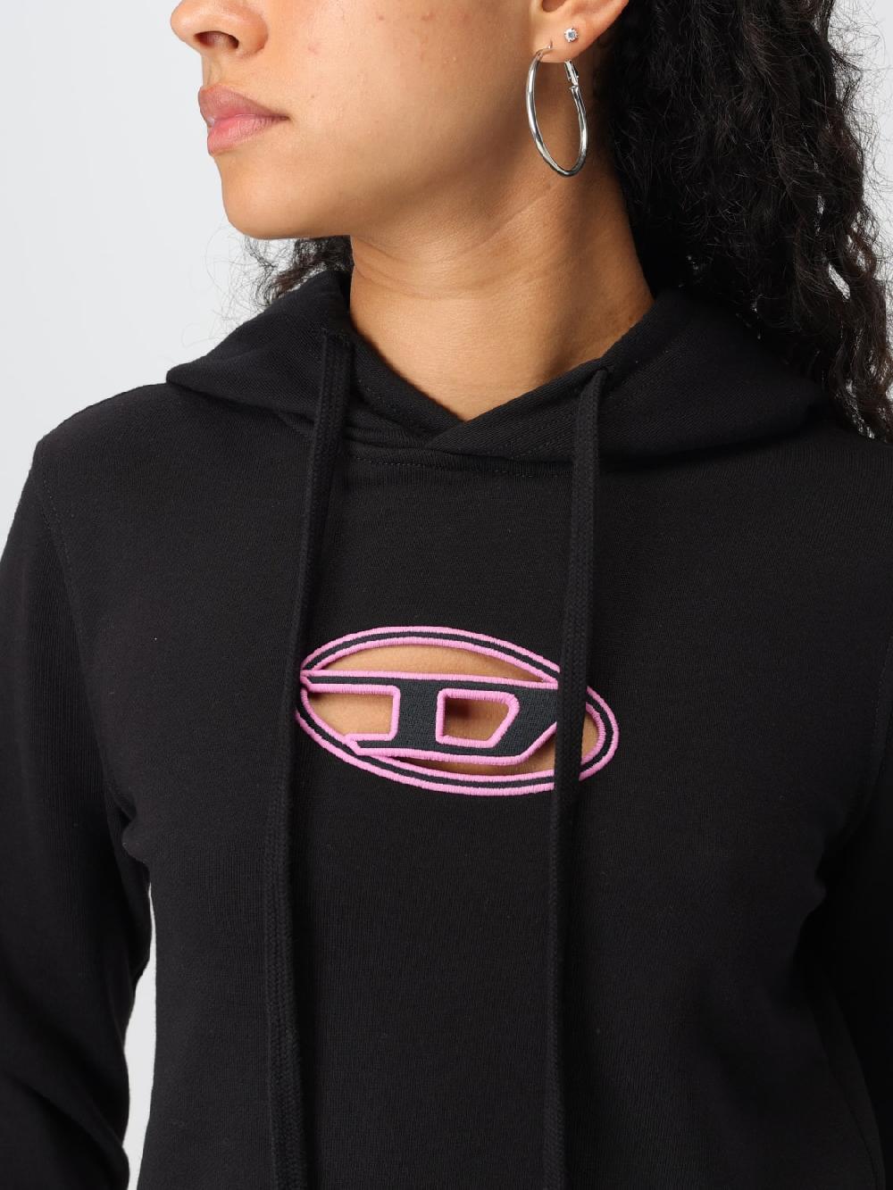Giglio Felpa Oval D Diesel Crop Con Cappuccio