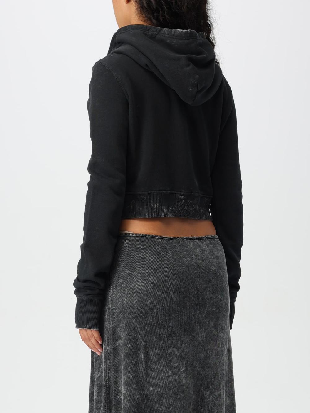 Giglio Felpa Oval D Diesel Crop Con Cappuccio