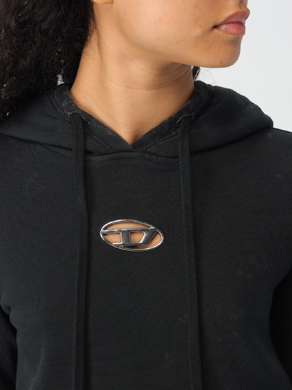 Giglio Felpa Oval D Diesel Crop Con Cappuccio