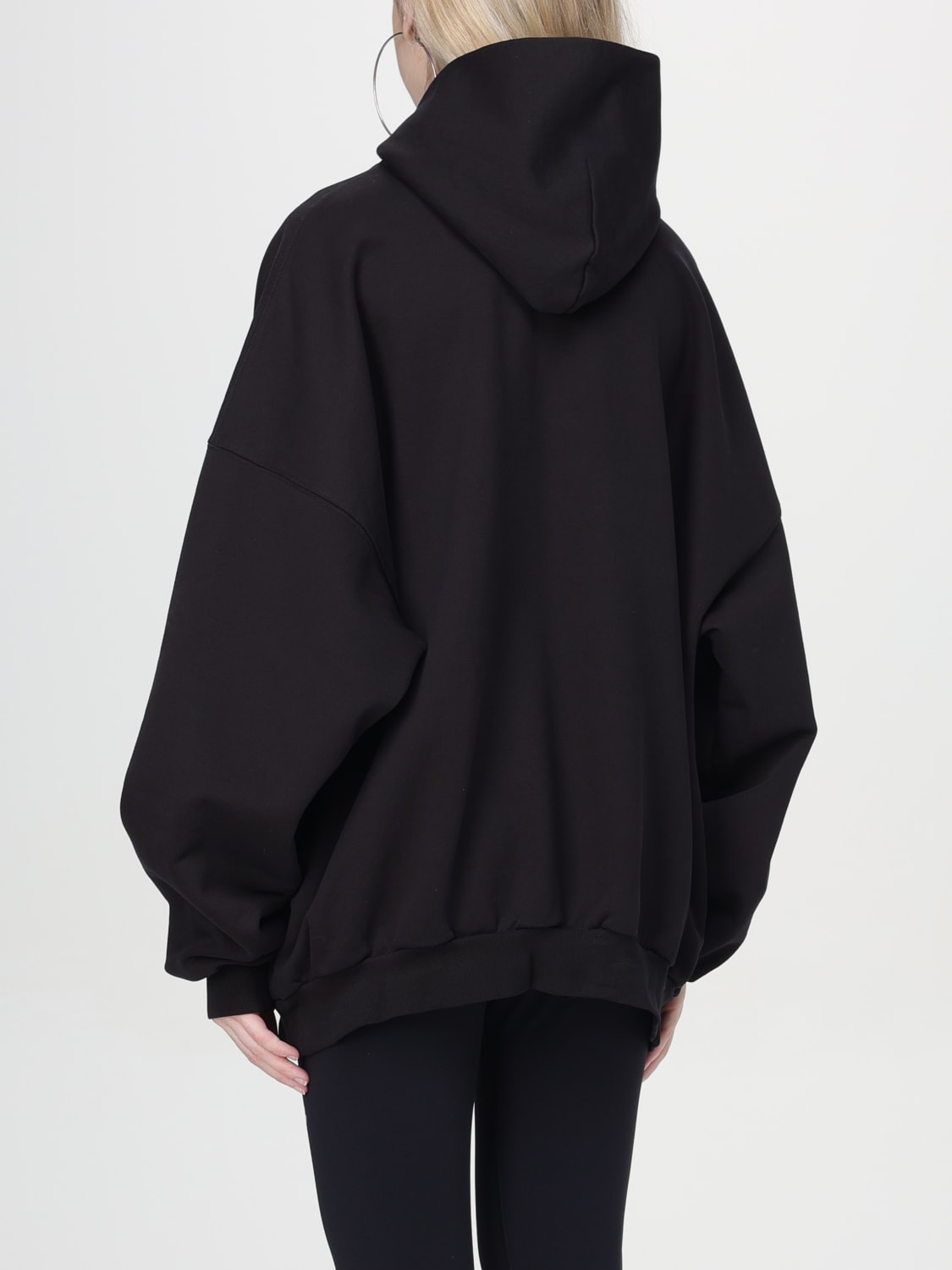 Giglio Felpa Oversize Con Mini Logo Balenciaga