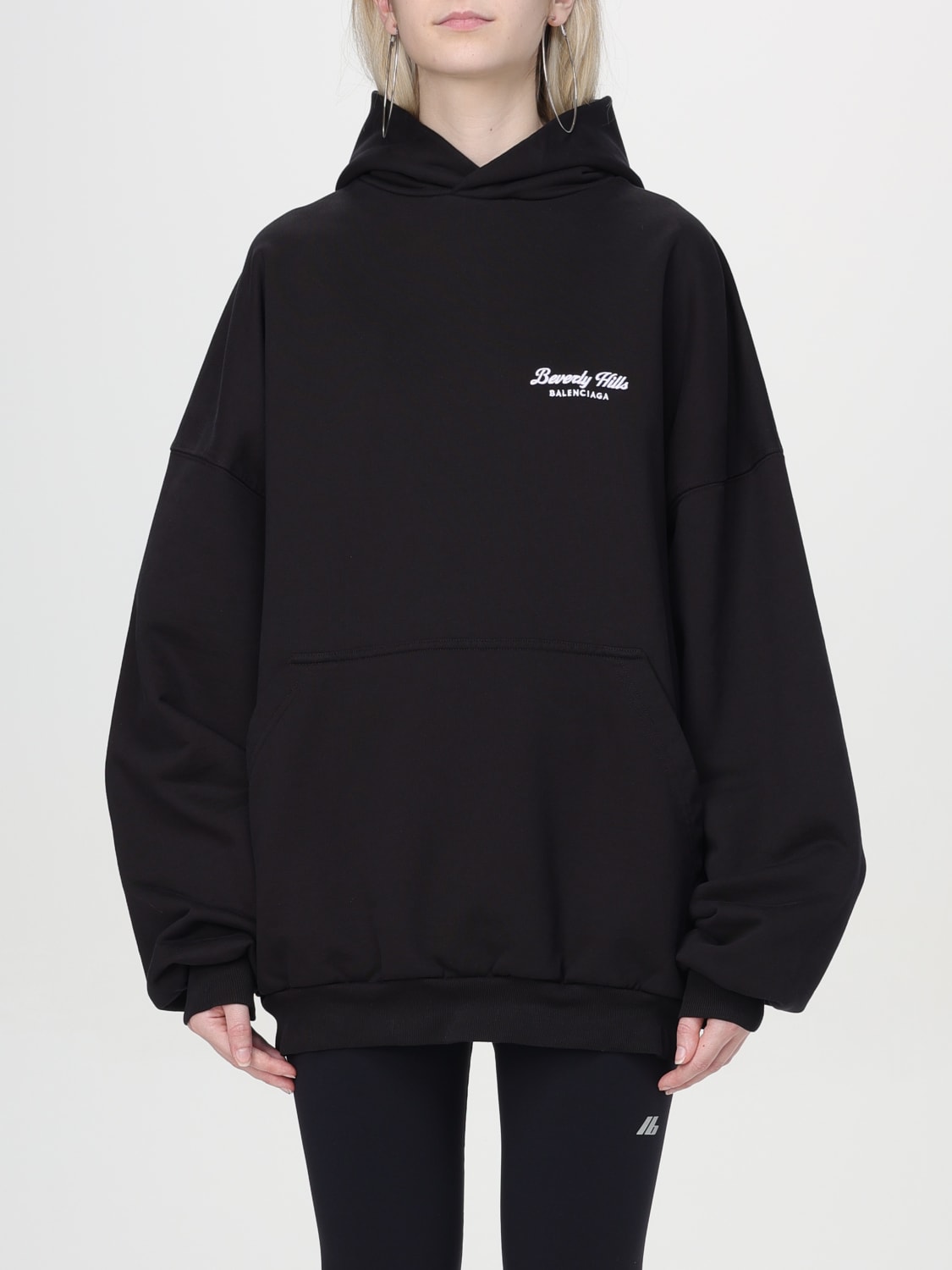 Giglio Felpa oversize con mini logo Balenciaga