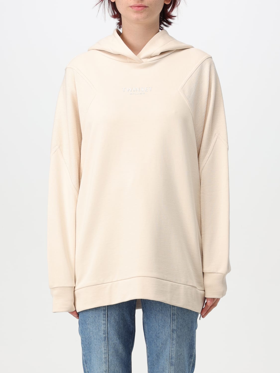 Giglio Felpa oversize Twinset in cotone