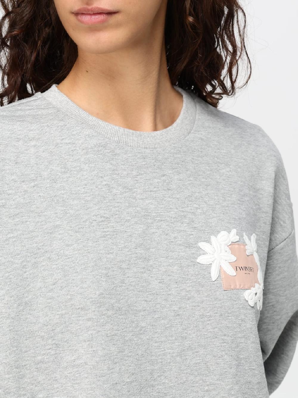 Giglio Felpa Twinset In Cotone Con Logo
