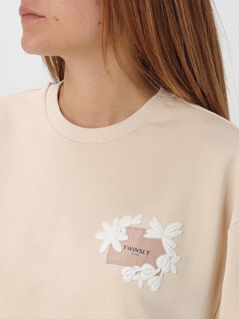Giglio Felpa Twinset In Cotone Con Logo