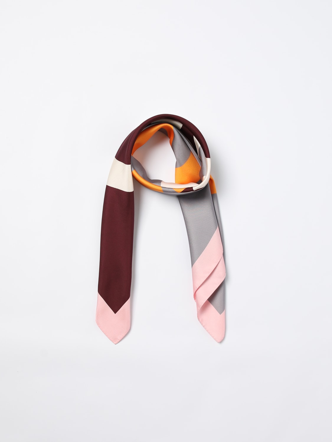 Giglio Foulard Tory Burch In Seta Con Stampa Logo