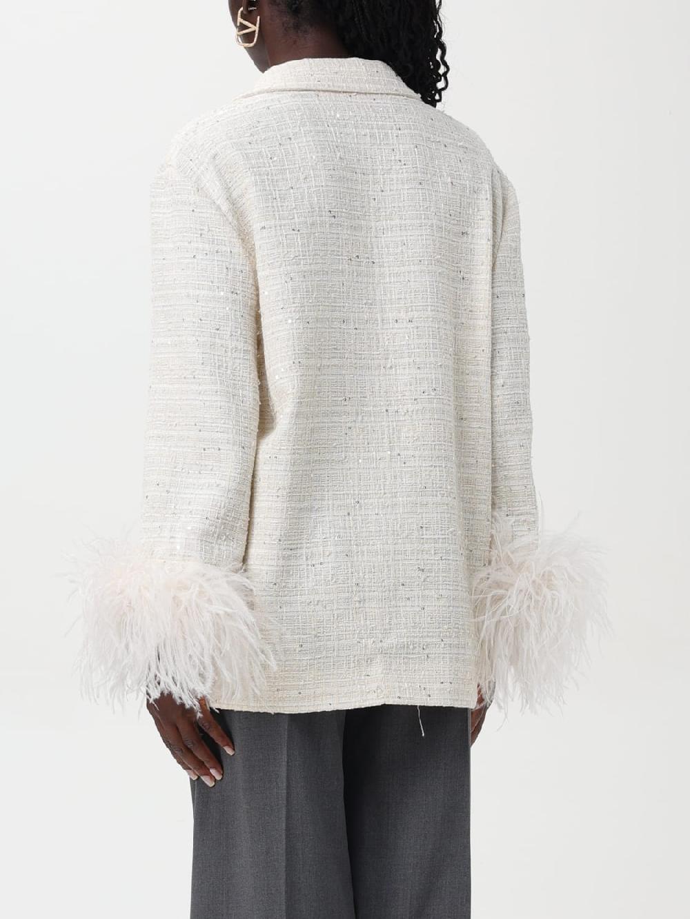 Giglio Giacca A Monopetto Valentino Con Piume