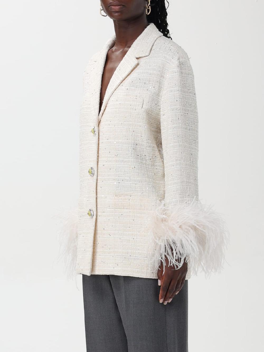 Giglio Giacca A Monopetto Valentino Con Piume