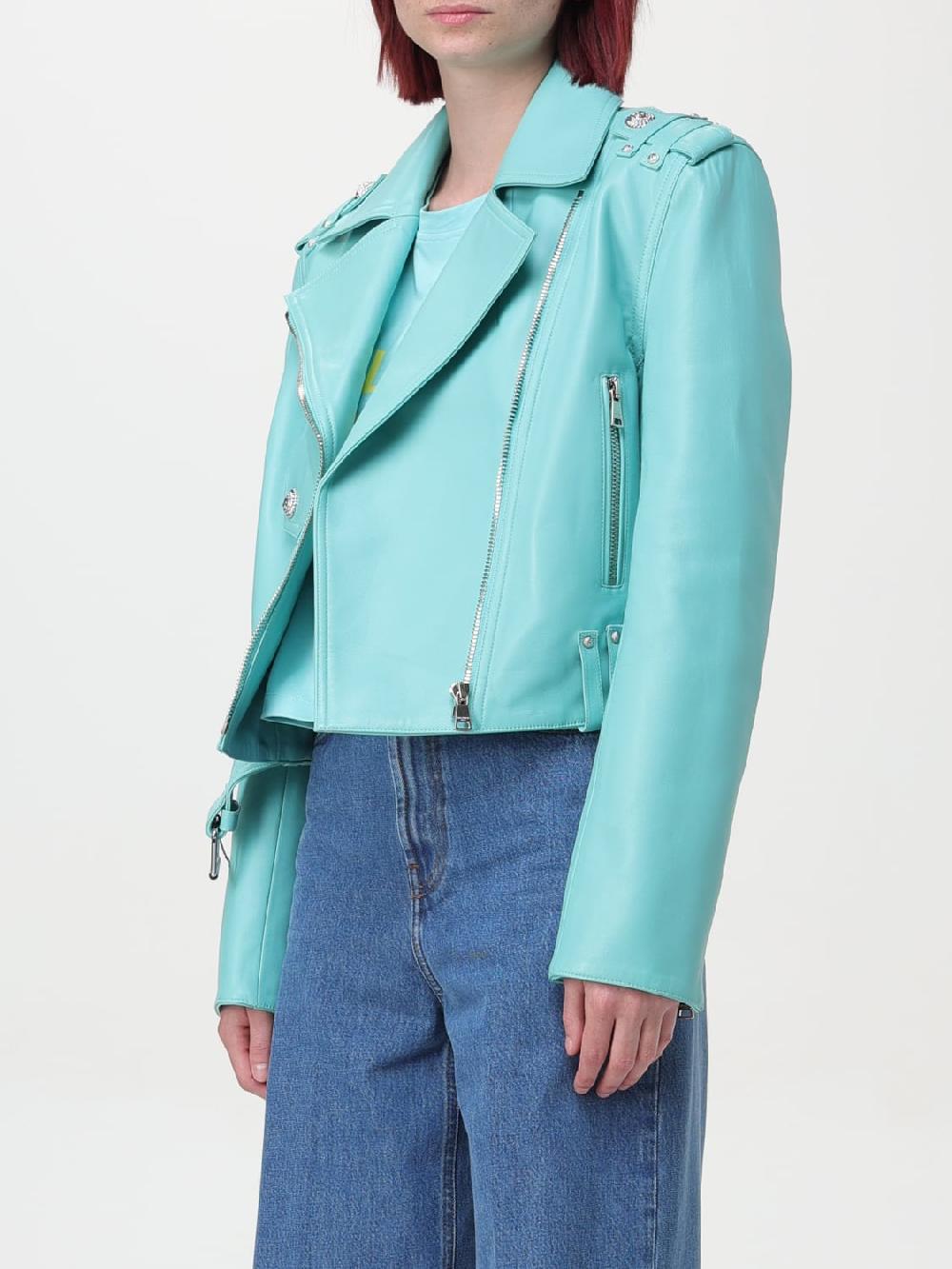 Giglio Giacca Biker Balmain In Pelle