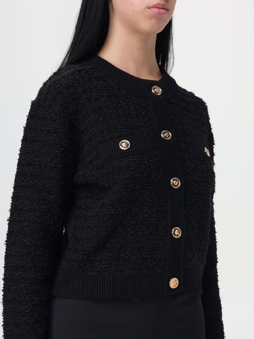 Giglio Giacca Bouclé In Tweed Versace