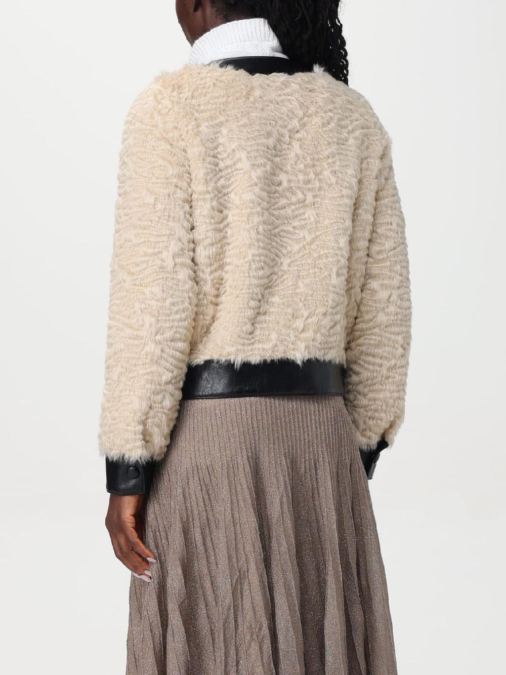 Giglio Giacca Boxy In Faux Fur Twinset