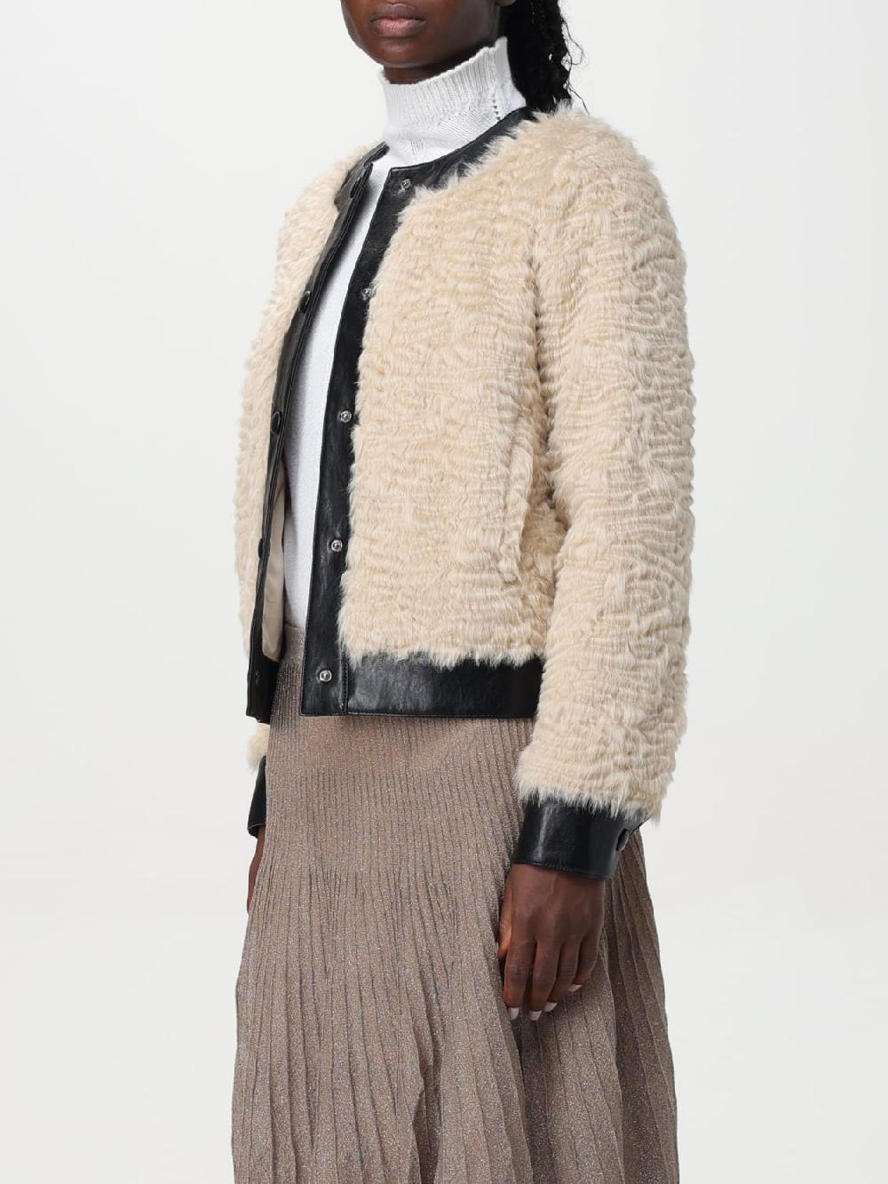Giglio Giacca Boxy In Faux Fur Twinset