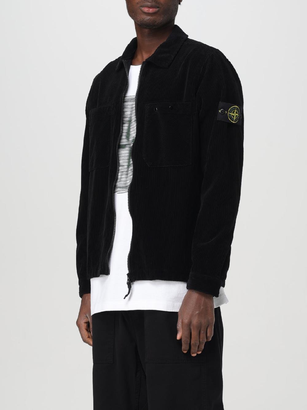 Giglio Giacca-Camicia In Velluto Stone Island