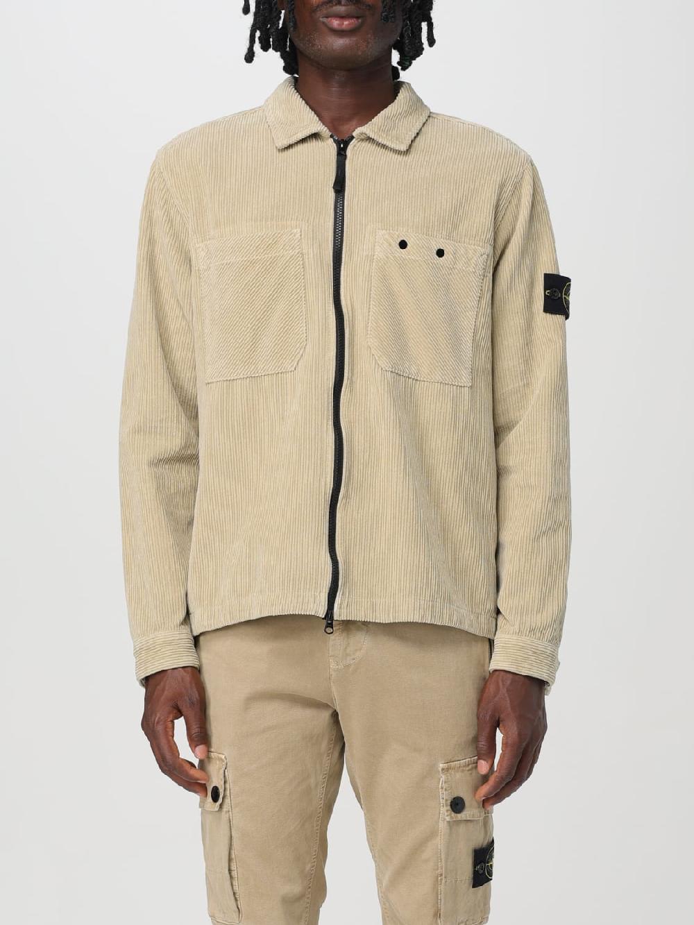 Giglio Giacca-Camicia in velluto Stone Island
