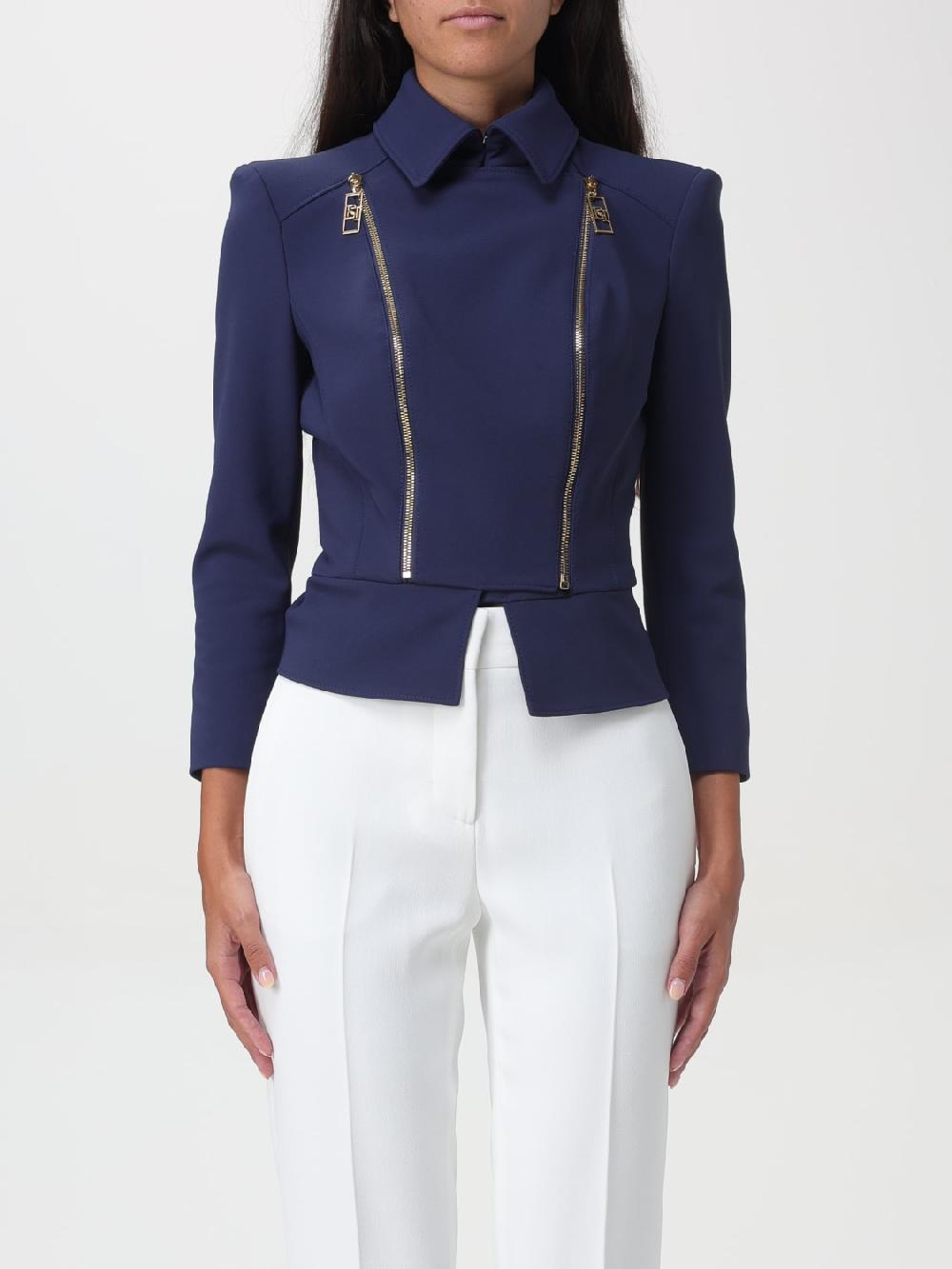 Giglio Giacca con doppia zip Elisabetta Franchi