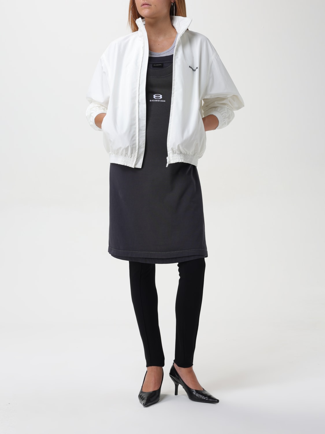 Giglio Giacca Con Zip Balenciaga In Cotone