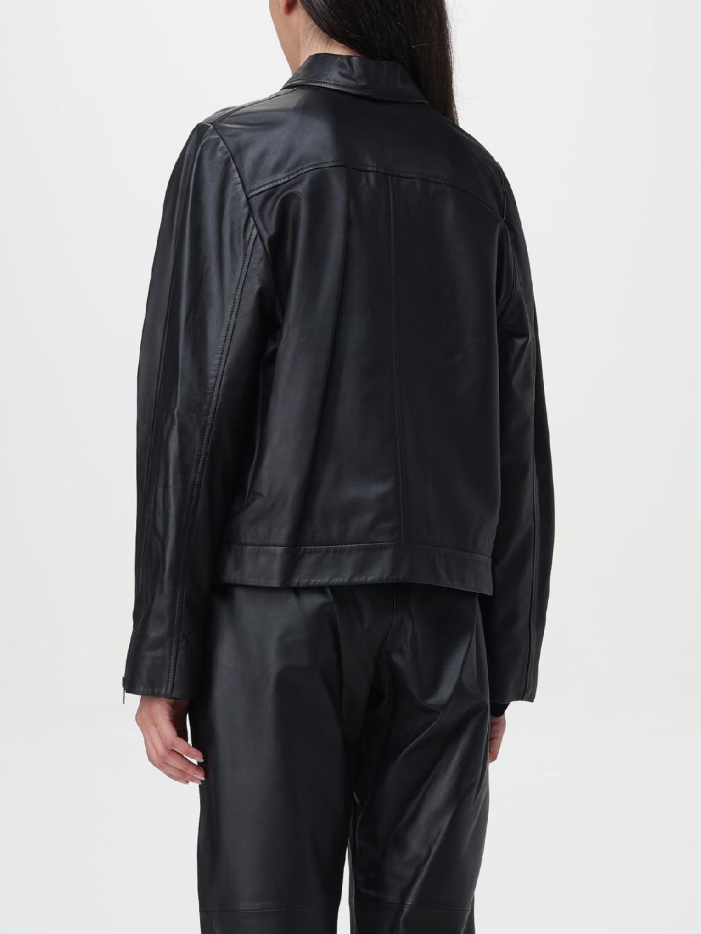 Giglio Giacca Con Zip Forte Forte In Pelle