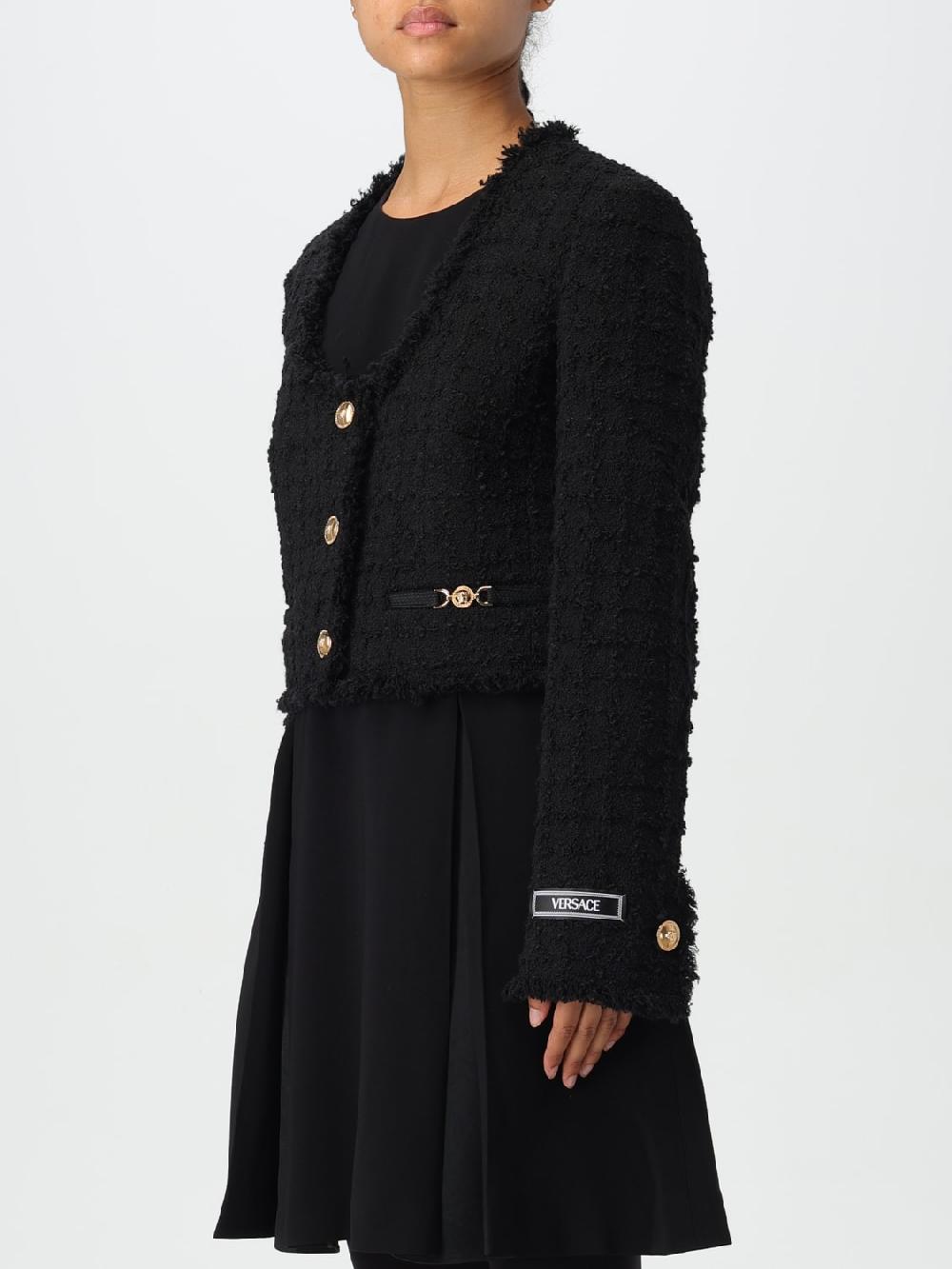 Giglio Giacca Crop Versace In Bouclé Di Lana