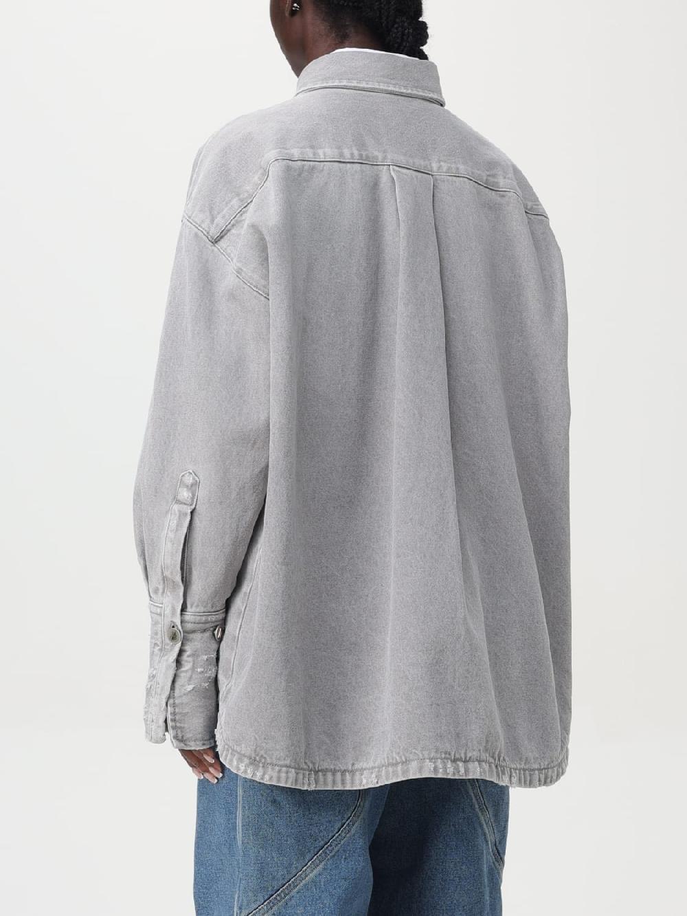 Giglio Giacca Di Jeans Con Mini Logo The Attico