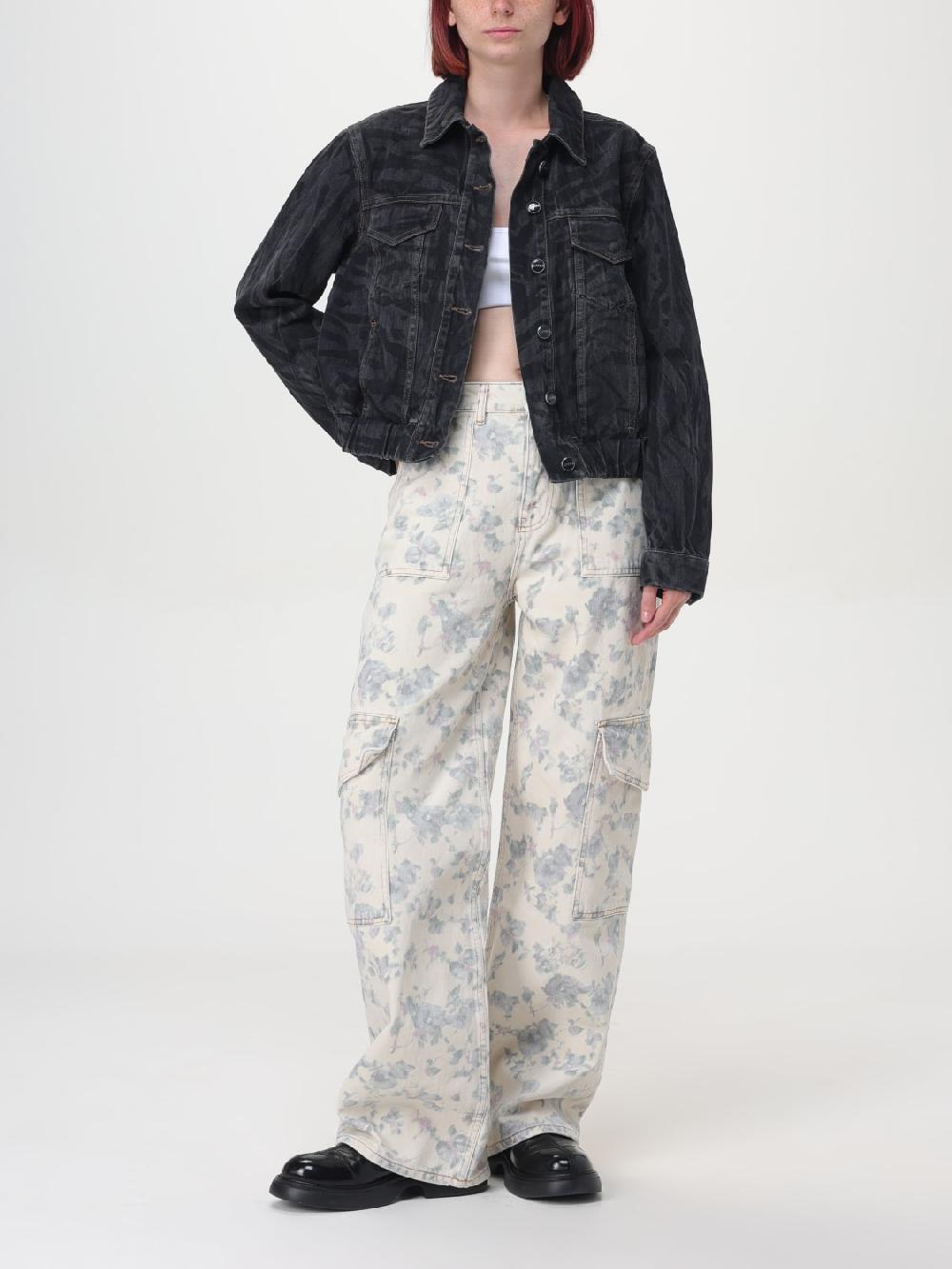 Giglio Giacca Di Jeans Ganni Animalier