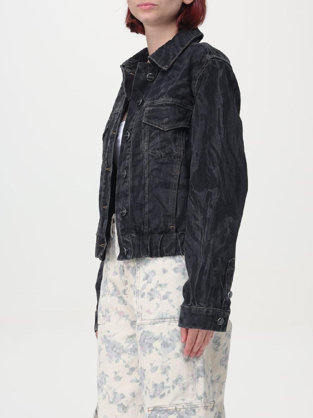 Giglio Giacca Di Jeans Ganni Animalier