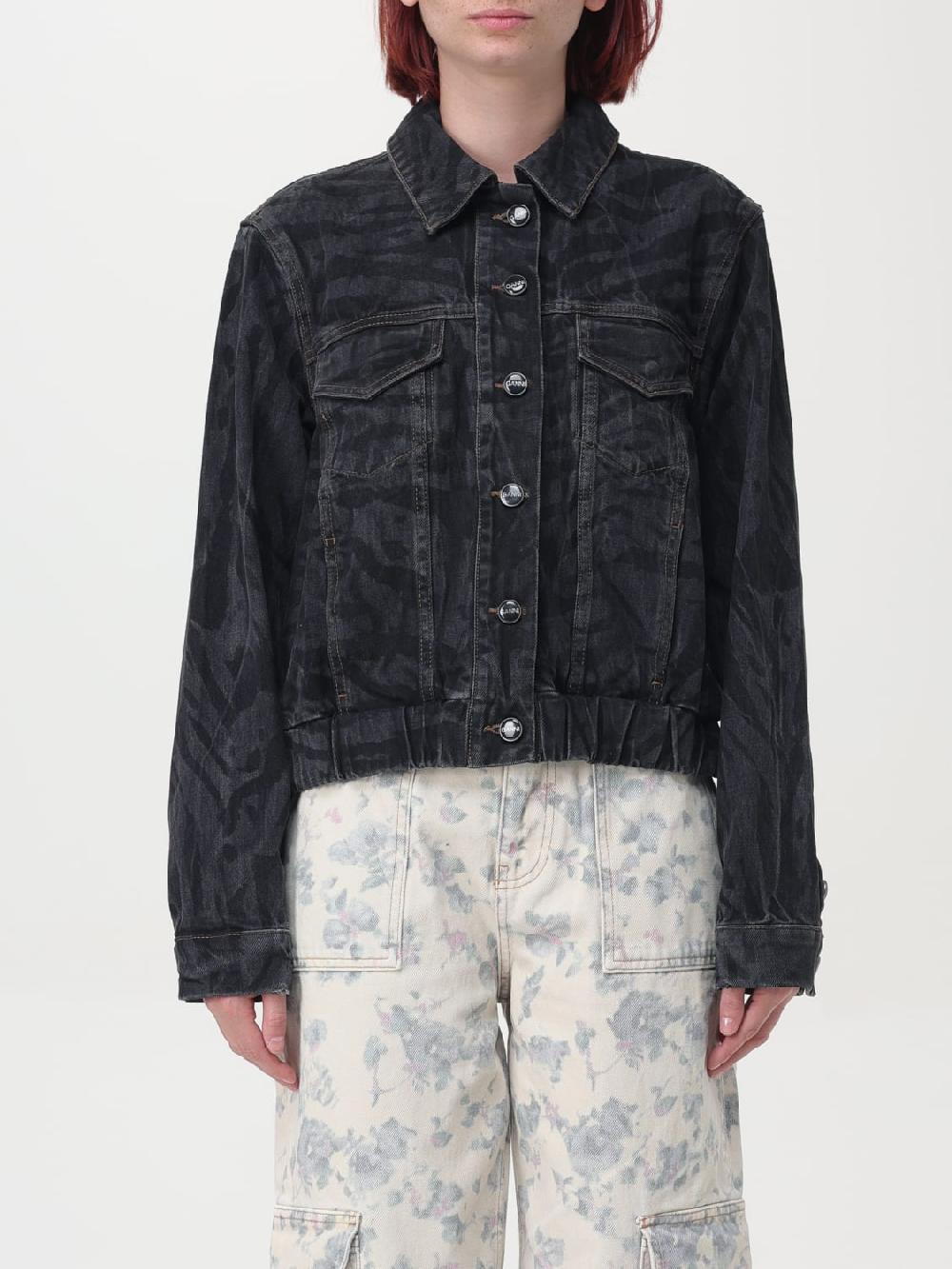 Giglio Giacca di jeans Ganni animalier