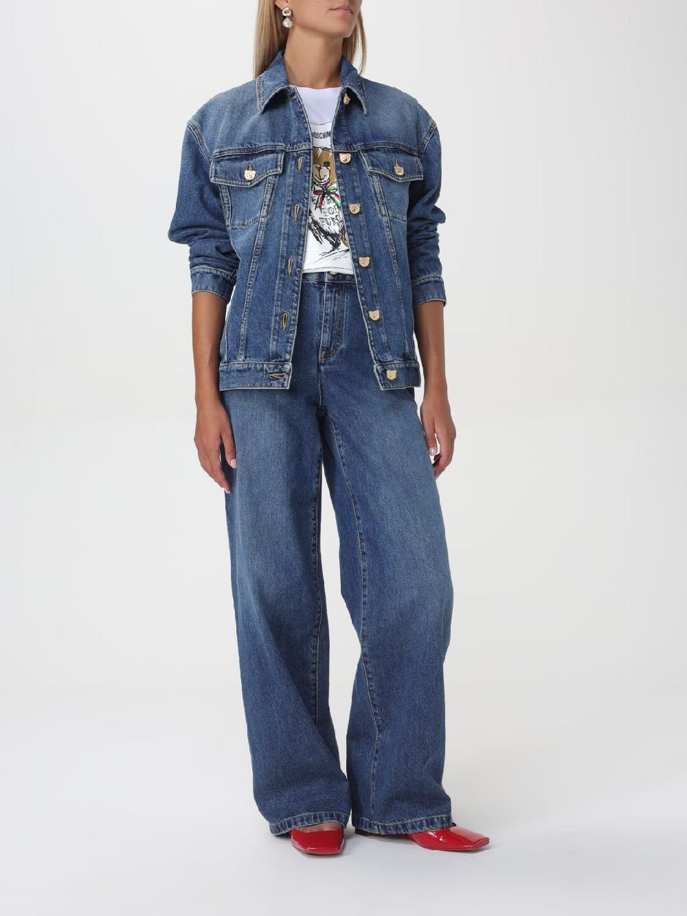 Giglio Giacca Di Jeans Moschino Couture