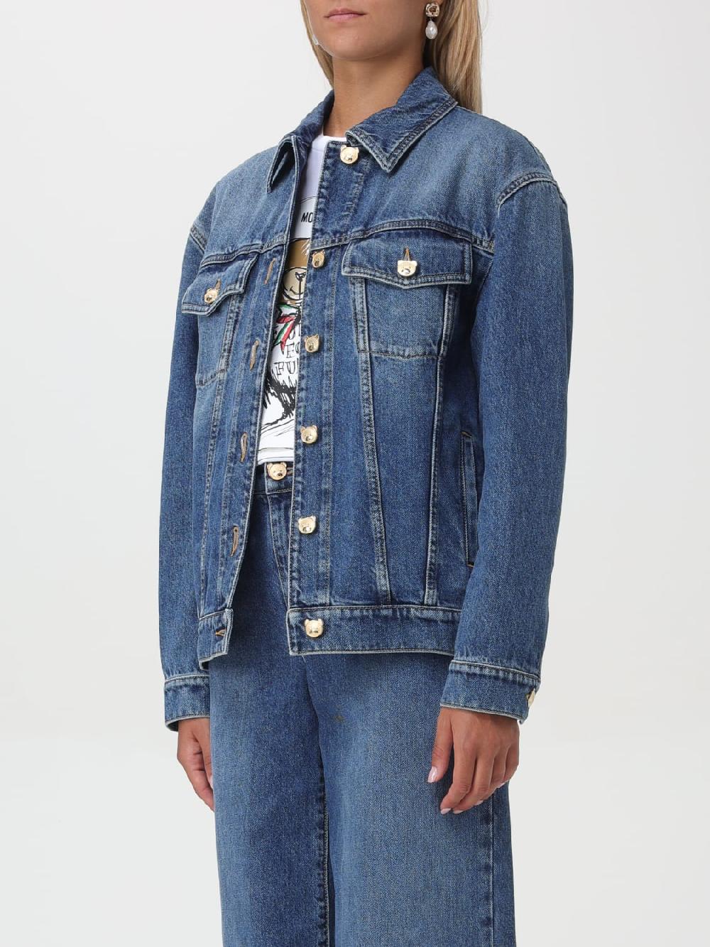 Giglio Giacca Di Jeans Moschino Couture