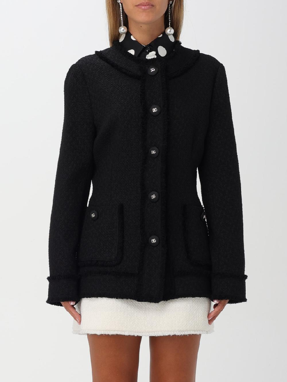 Giglio Giacca Dolce & Gabbana in tweed di misto lana