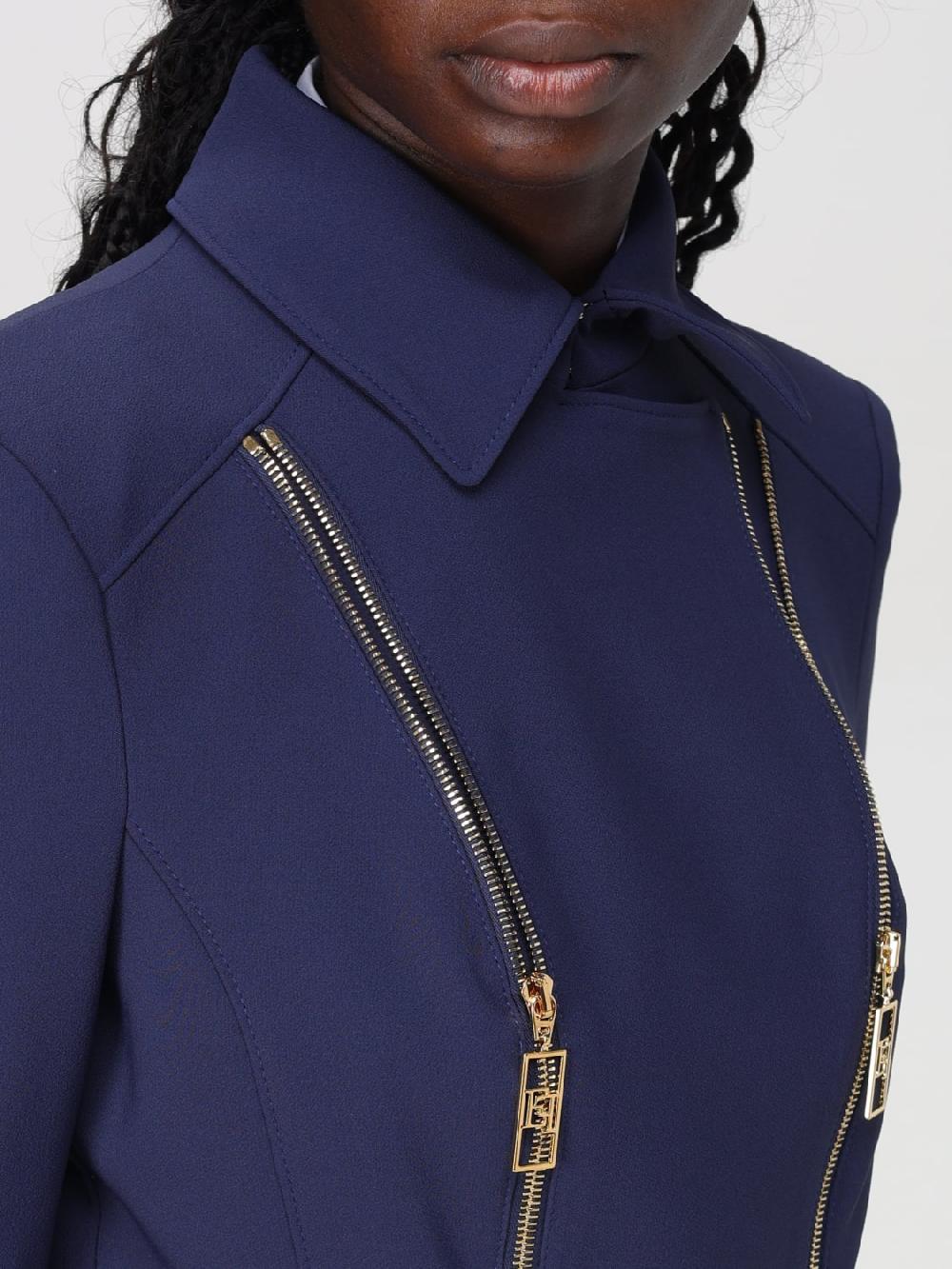 Giglio Giacca Full Zip Elisabetta Franchi In Crepe