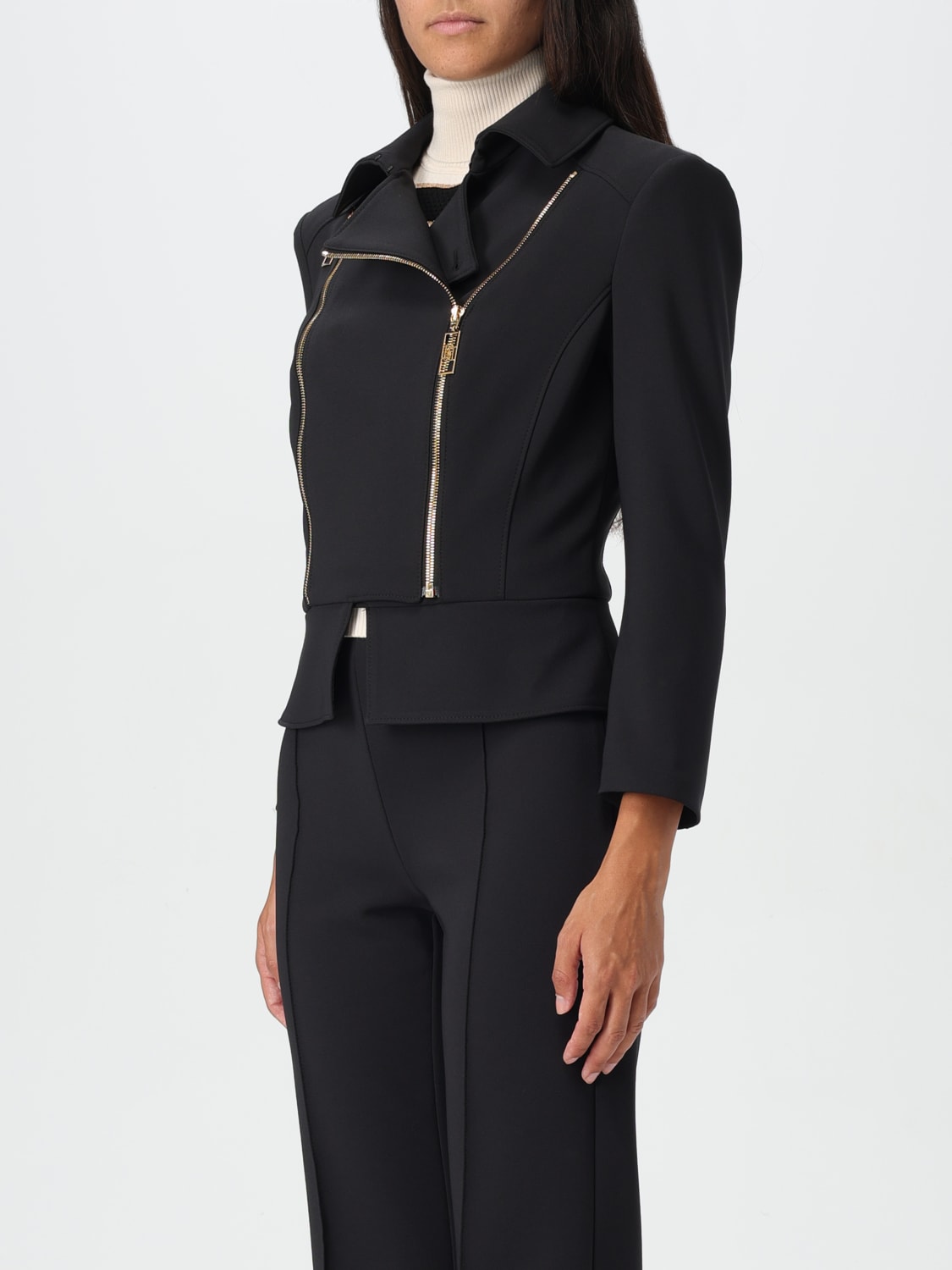 Giglio Giacca Full Zip Elisabetta Franchi In Crepe