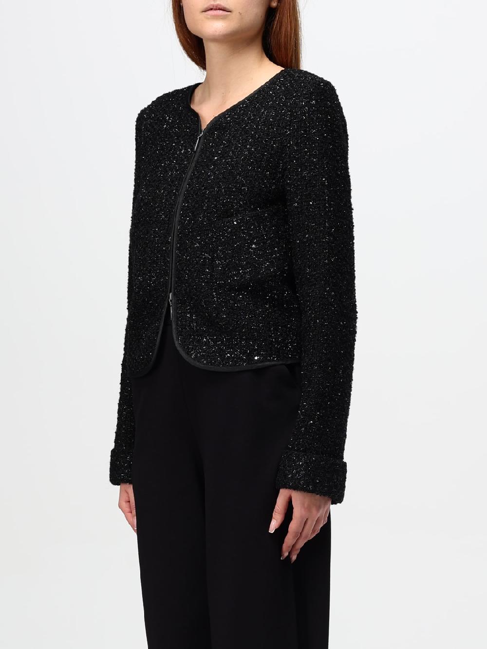 Giglio Giacca Glitter Con Zip Emporio Armani