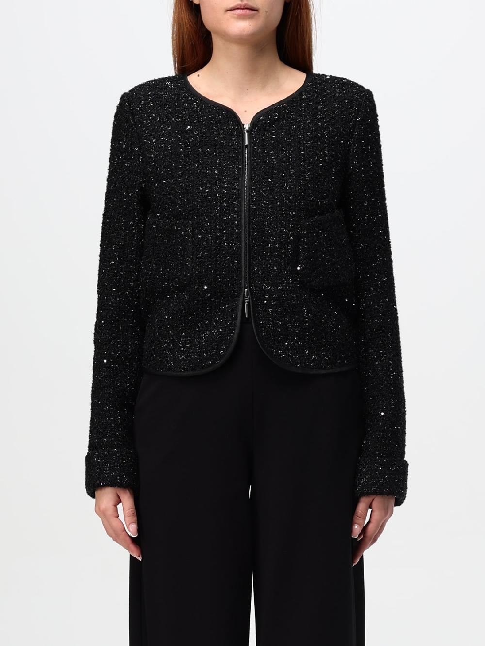 Giglio Giacca glitter con zip Emporio Armani