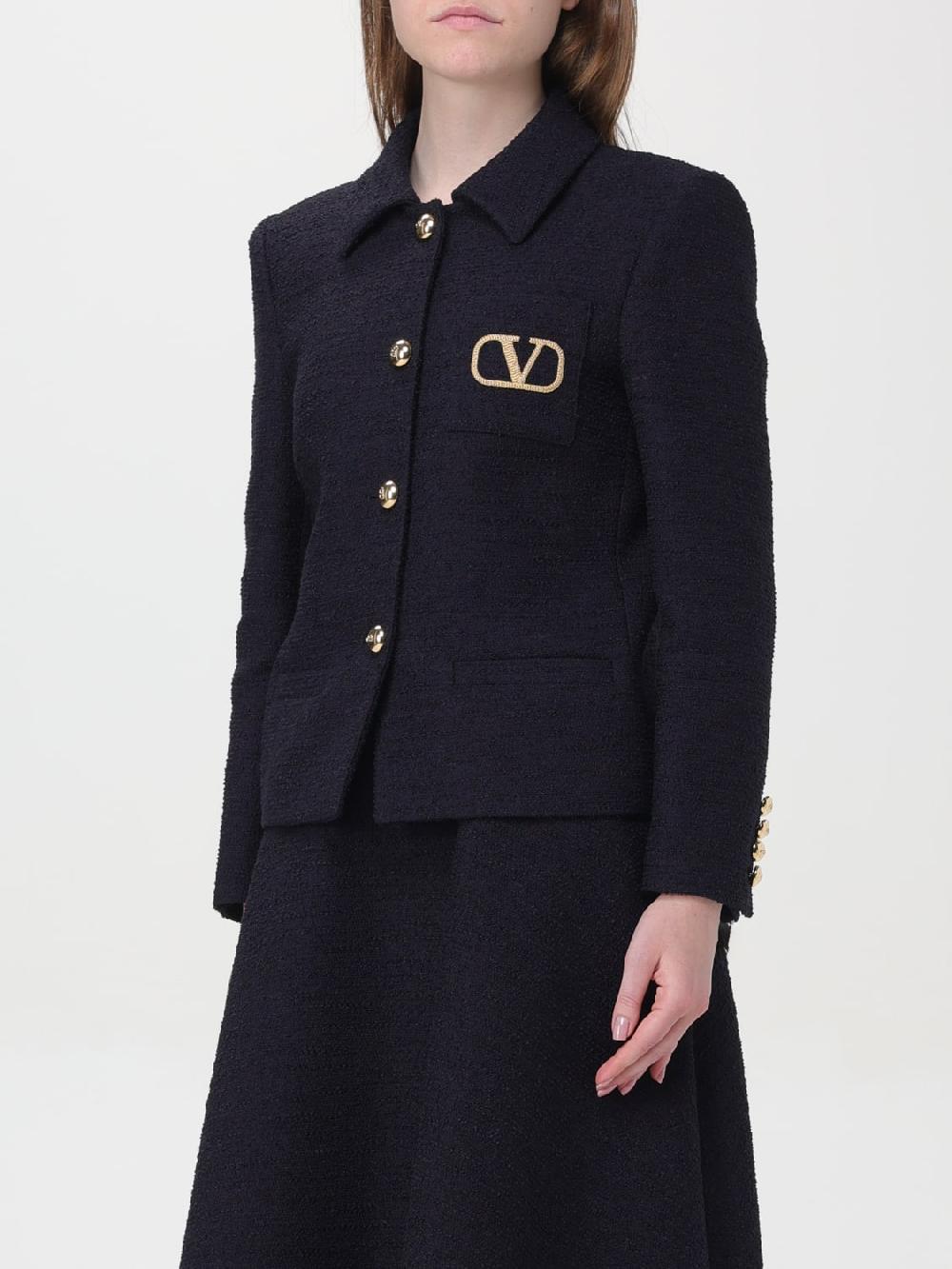 Giglio Giacca In Twill Di Lana VLogo Valentino