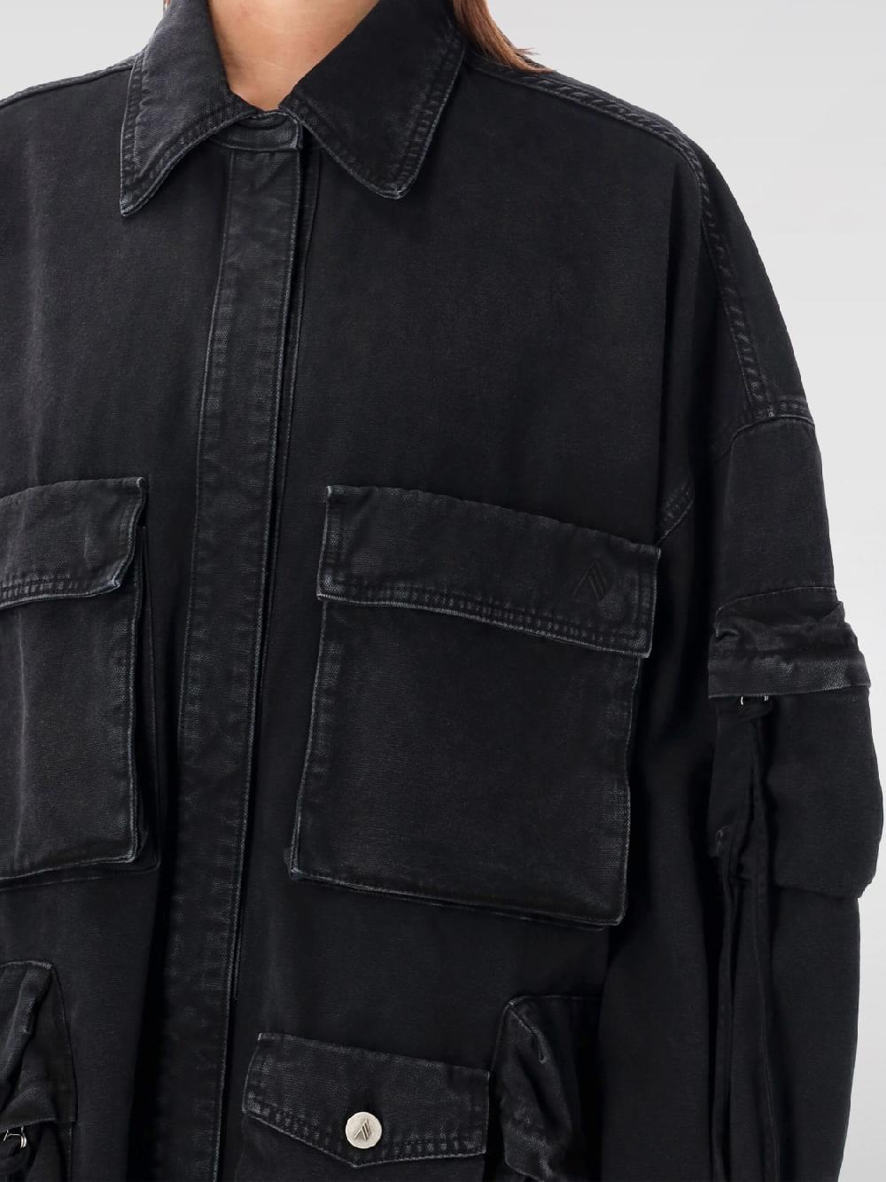 Giglio Giacca Oversize The Attico In Denim Fern