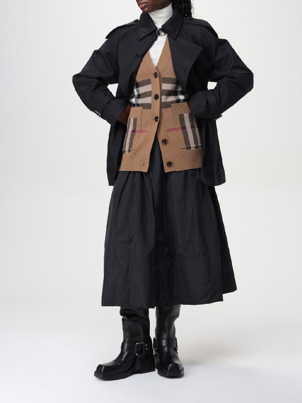 Giglio Giacca Trench In Gabardine Burberry