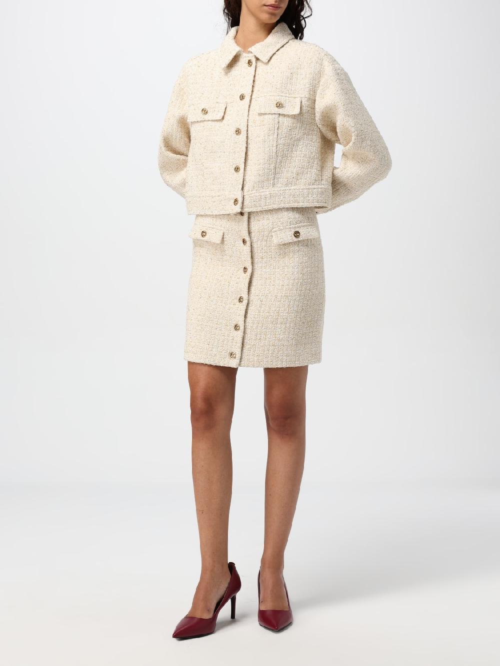 Giglio Giacca Twinset In Tweed Di Misto Lana