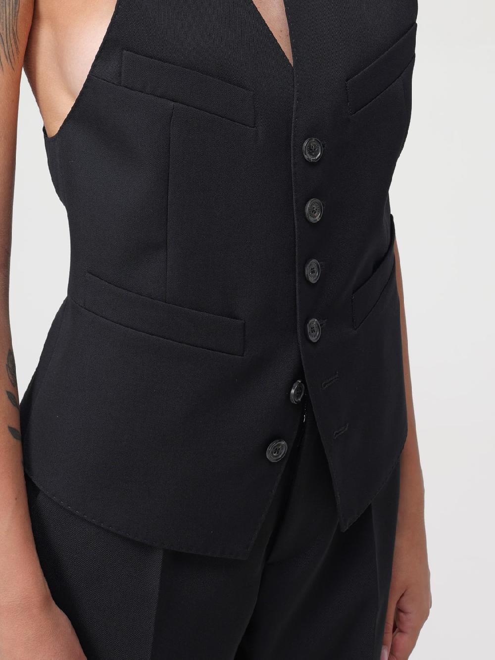Giglio Gilet A Monopetto Dsquared2 In Lana