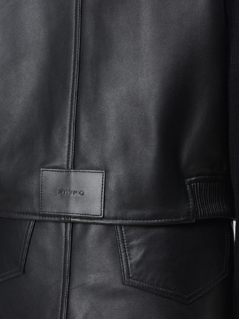 Giglio Gilet Biker Di Pelle Pinko
