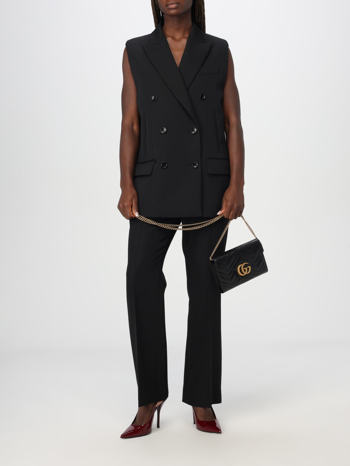 Giglio Gilet Gucci In Lana Con Dettaglio Web